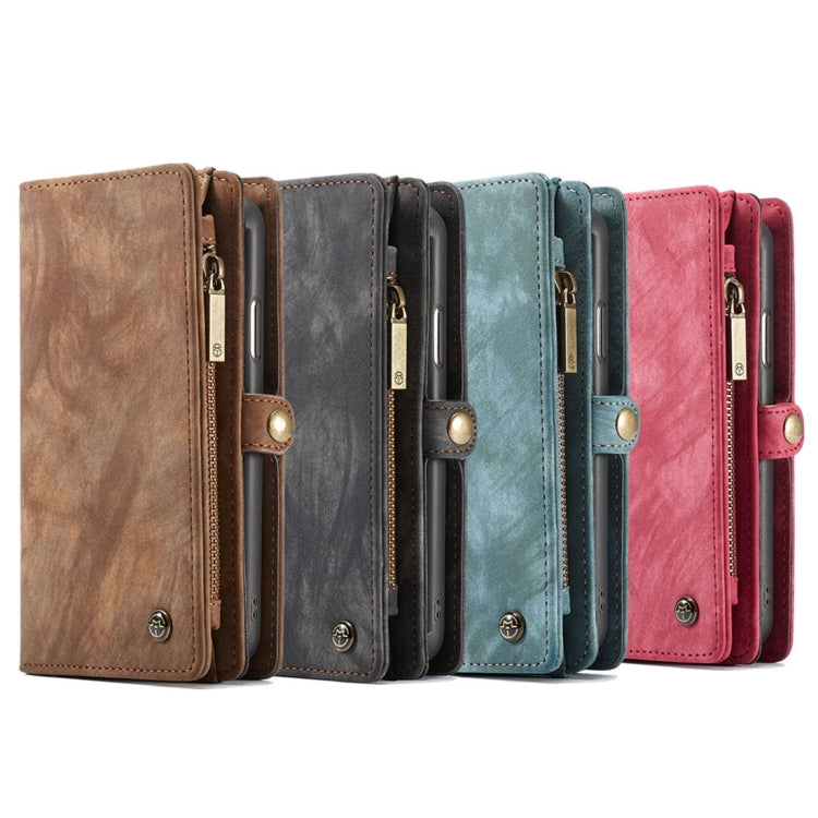 For iPhone X / XS CaseMe-008 TPU + PC Magnetic Absorption Detachable Back Cover Horizontal Flip Leather Case with Holder & Card Slots & Zipper Wallet & Photo Frame(Black) - More iPhone Cases by CaseMe | Online Shopping UK | buy2fix