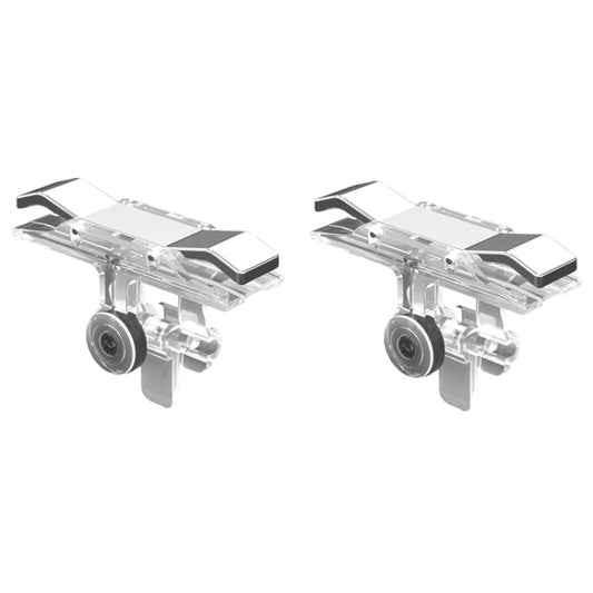 E9 Alloy Press Eat Chicken Mobile Phone Trigger Shooting Controller Button Handle (Silver) - Handle Shooter by buy2fix | Online Shopping UK | buy2fix