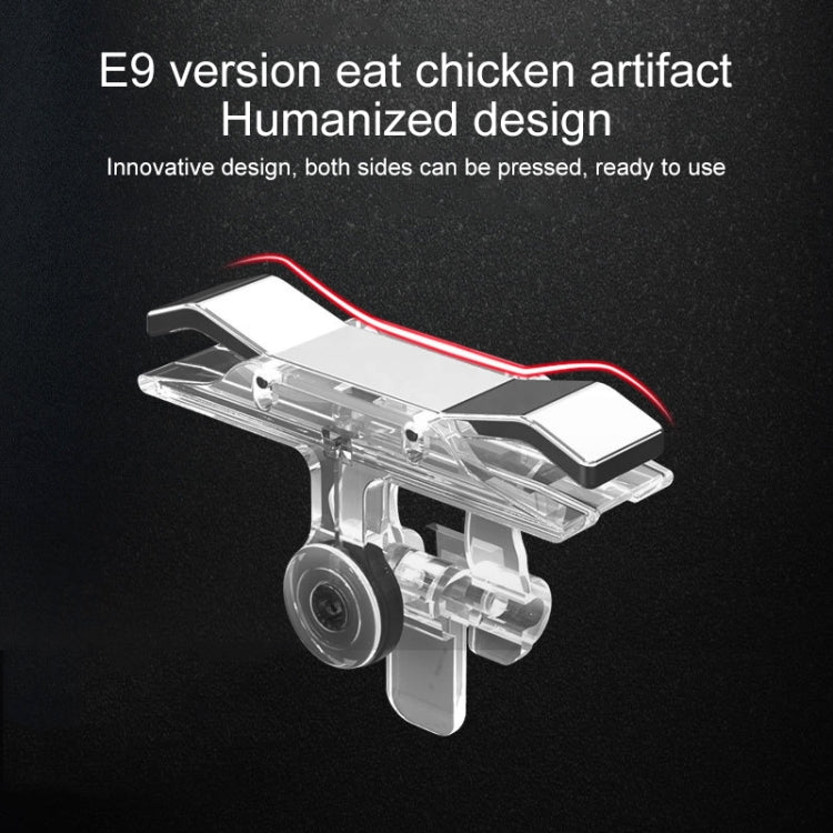 E9 Alloy Press Eat Chicken Mobile Phone Trigger Shooting Controller Button Handle (Silver) - Handle Shooter by buy2fix | Online Shopping UK | buy2fix