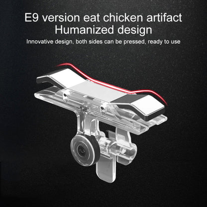 E9 Alloy Press Eat Chicken Mobile Phone Trigger Shooting Controller Button Handle (Silver) - Handle Shooter by buy2fix | Online Shopping UK | buy2fix