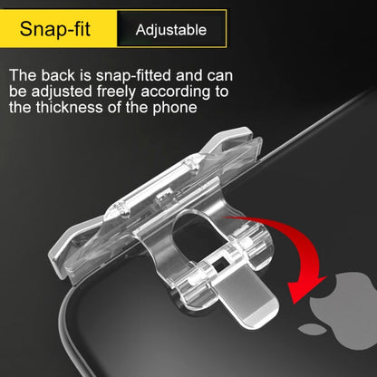 E9 Alloy Press Eat Chicken Mobile Phone Trigger Shooting Controller Button Handle (Silver) - Handle Shooter by buy2fix | Online Shopping UK | buy2fix