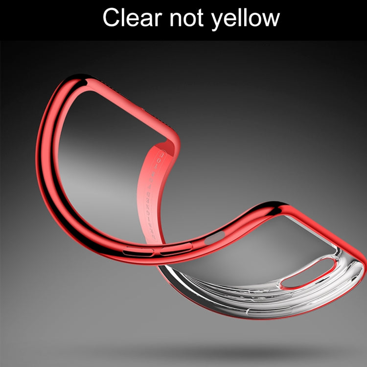 For iPhone X CAFELE Ultra-thin Electroplating Soft TPU Protective Back Cover Case with Ring Holder(Gold) - More iPhone Cases by CAFELE | Online Shopping UK | buy2fix