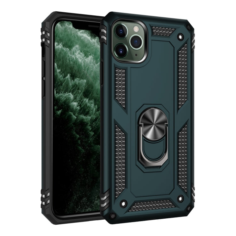 Armor Shockproof TPU + PC Protective Case for iPhone 11 Pro, with 360 Degree Rotation Holder(Green) by buy2fix