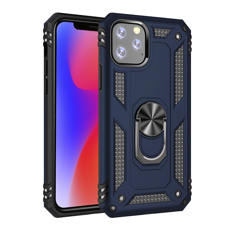 Armor Shockproof TPU + PC Protective Case for iPhone 11 Pro, with 360 Degree Rotation Holder(Blue) by buy2fix