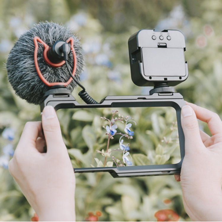 For iPhone 11 Pro Max YELANGU C23 Video Camera Cage Stabilizer with PC Case (Black) - iPhone 11 Pro Max Cases by YELANGU | Online Shopping UK | buy2fix