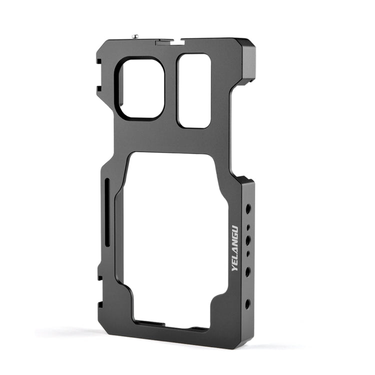 For iPhone 11 Pro Max YELANGU C23 Video Camera Cage Stabilizer with PC Case (Black) - iPhone 11 Pro Max Cases by YELANGU | Online Shopping UK | buy2fix