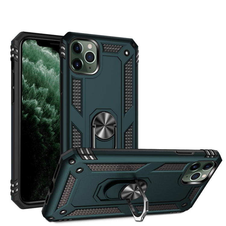 Armor Shockproof TPU + PC Protective Case for iPhone 11 Pro Max, with 360 Degree Rotation Holder (Green) by buy2fix