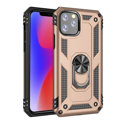 Armor Shockproof TPU + PC Protective Case for iPhone 11 Pro Max, with 360 Degree Rotation Holder(Gold) by buy2fix
