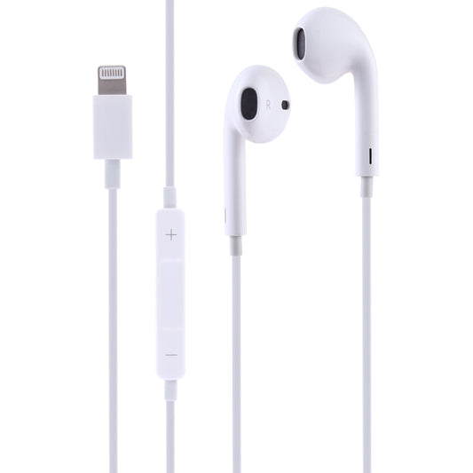 GL069 8 Pin Port Bluetooth Module Pop-up Window Wired Stereo Earphones with Mic (White) by buy2fix