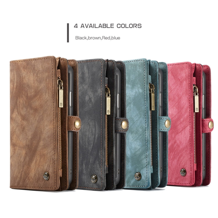For iPhone XS Max CaseMe Detachable Multifunctional Horizontal Flip Leather Case with Card Slot & Holder & Zipper Wallet & Photo Frame (Brown) - More iPhone Cases by CaseMe | Online Shopping UK | buy2fix
