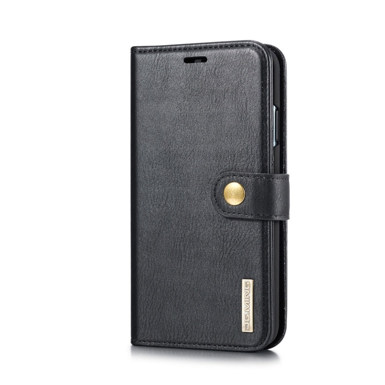 For iPhone XS Max DG.MING Crazy Horse Texture Flip Detachable Magnetic Leather Case with Holder & Card Slots & Wallet (Black) - More iPhone Cases by DG.MING | Online Shopping UK | buy2fix