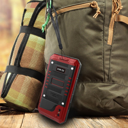 For iPhone XS Max Waterproof Dustproof Shockproof Zinc Alloy + Silicone Case (Red) - More iPhone Cases by buy2fix | Online Shopping UK | buy2fix