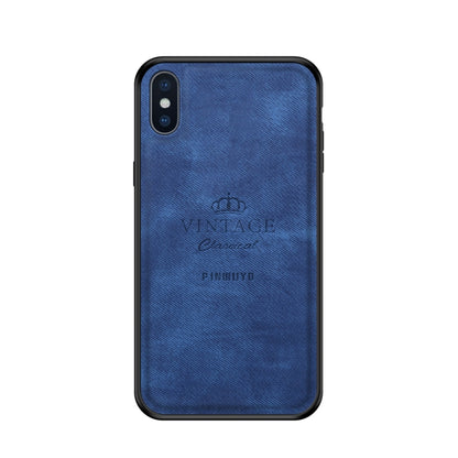 For iPhone XS Max PINWUYO Anti-wrestling Waterproof Full Coverage PC Case(Blue) - More iPhone Cases by PINWUYO | Online Shopping UK | buy2fix