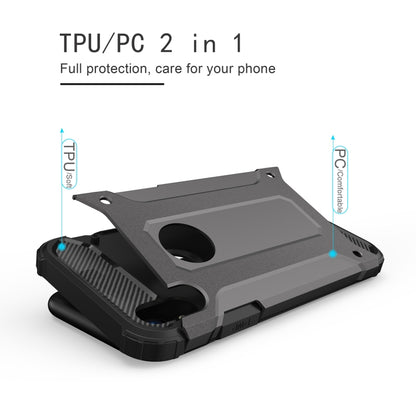 For iPhone XR TPU + PC Armor Combination Back Cover Case (Grey) by buy2fix