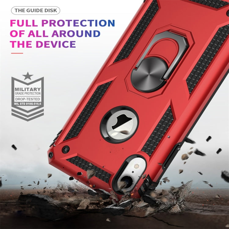 For iPhone XR Sergeant Armor Shockproof TPU + PC Protective Case with 360 Degree Rotation Holder (Blue) by buy2fix