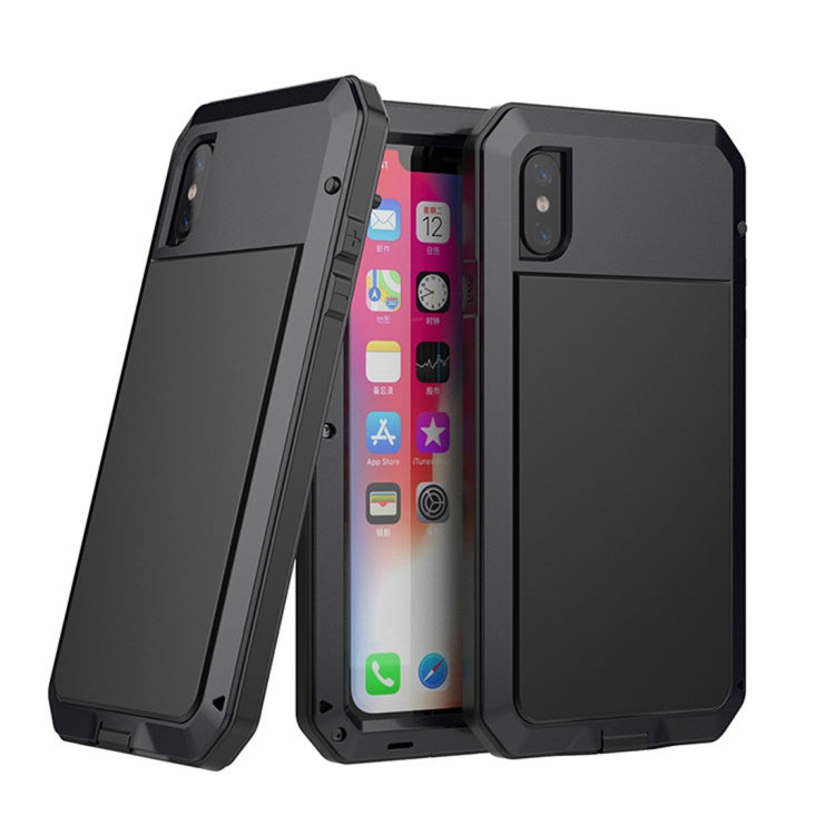 For iPhone XR Metal Shockproof Waterproof Protective Case (Black) - More iPhone Cases by buy2fix | Online Shopping UK | buy2fix