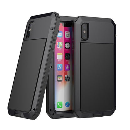 For iPhone XR Metal Shockproof Waterproof Protective Case (Black) - More iPhone Cases by buy2fix | Online Shopping UK | buy2fix