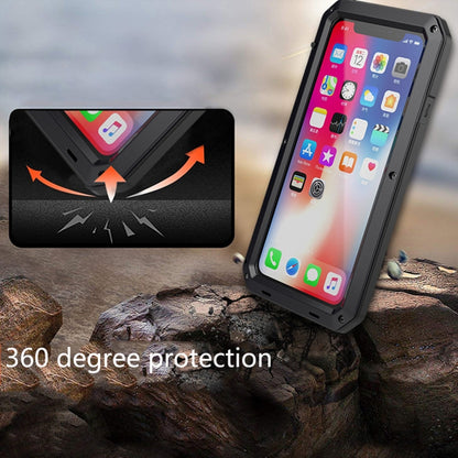 For iPhone XR Metal Shockproof Waterproof Protective Case (Black) - More iPhone Cases by buy2fix | Online Shopping UK | buy2fix