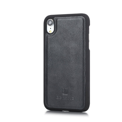 For iPhone XR DG.MING Crazy Horse Texture Flip Detachable Magnetic Leather Case with Holder & Card Slots & Wallet (Black) - More iPhone Cases by DG.MING | Online Shopping UK | buy2fix