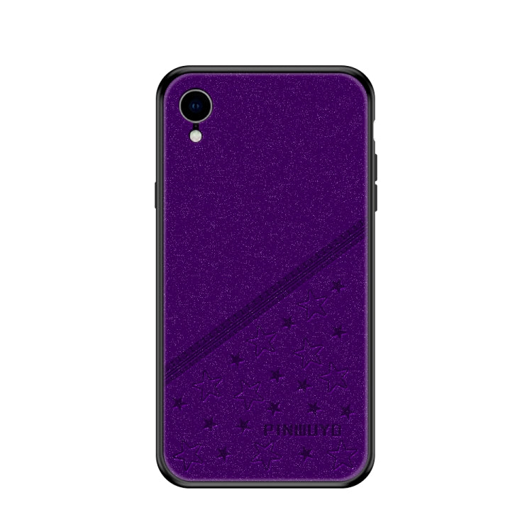 For iPhone XR PINWUYO Full Coverage Waterproof Shockproof PC+TPU+PU Case (Purple) - More iPhone Cases by PINWUYO | Online Shopping UK | buy2fix