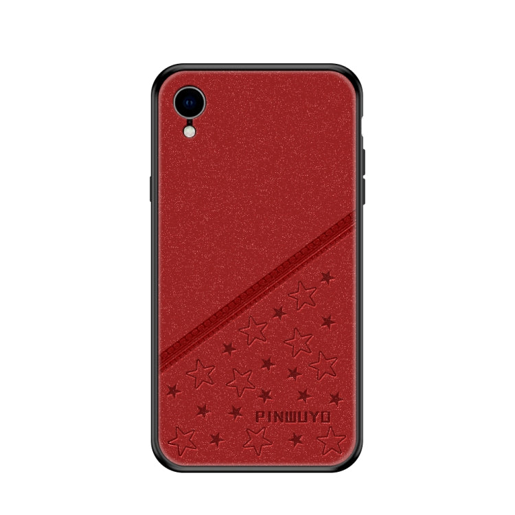 For iPhone XR PINWUYO Full Coverage Waterproof Shockproof PC+TPU+PU Case (Red) - More iPhone Cases by PINWUYO | Online Shopping UK | buy2fix