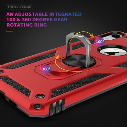 For iPhone XR Armor Shockproof TPU + PC Protective Case with 360 Degree Rotation Holder (Black) by buy2fix