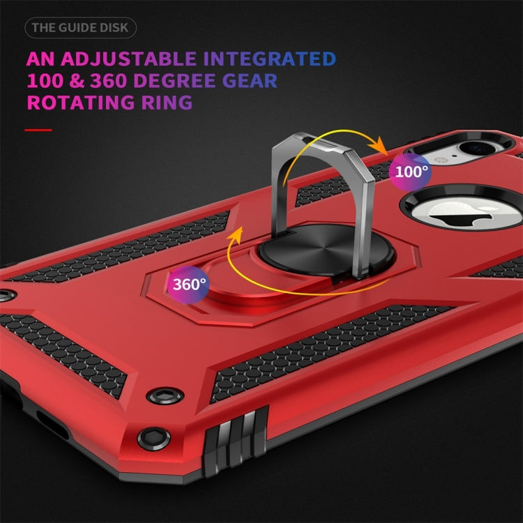 For iPhone XR Armor Shockproof TPU + PC Protective Case with 360 Degree Rotation Holder (Gold) by buy2fix