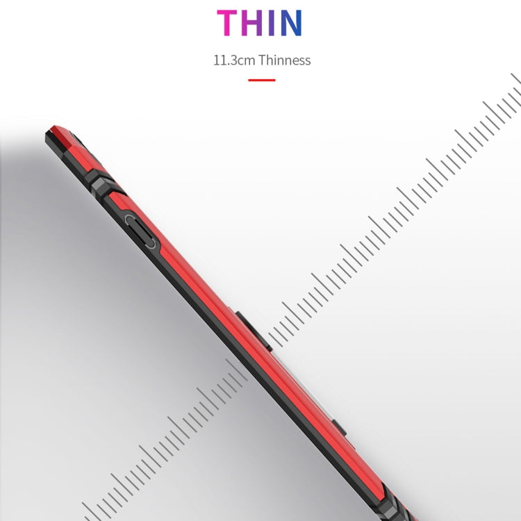 For iPhone XR Armor Shockproof TPU + PC Protective Case with 360 Degree Rotation Holder (Blue) by buy2fix