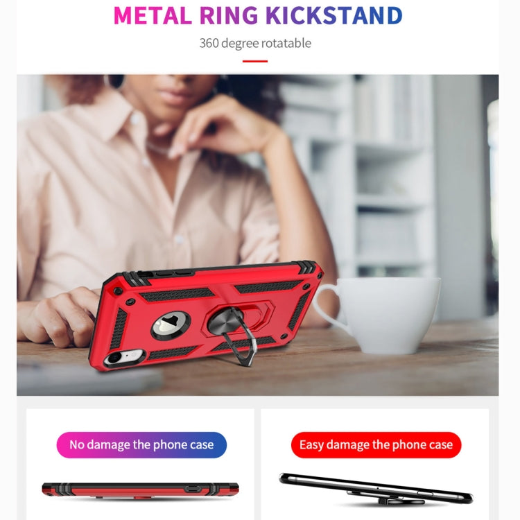 For iPhone XR Armor Shockproof TPU + PC Protective Case with 360 Degree Rotation Holder (Silver) by buy2fix