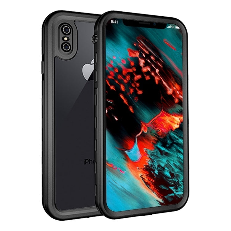 For iPhone X / XS 2m Waterproof Snowproof 2m Shockproof Dustproof PC+Silicone Case (Black) - More iPhone Cases by buy2fix | Online Shopping UK | buy2fix