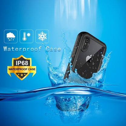 For iPhone X / XS 2m Waterproof Snowproof 2m Shockproof Dustproof PC+Silicone Case (Black) - More iPhone Cases by buy2fix | Online Shopping UK | buy2fix