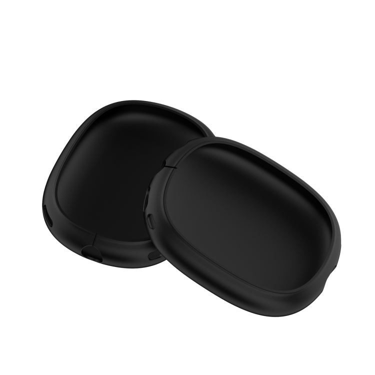 A Pair Full Coverage Anti-scratch Silicone Headphone Protective Case for AirPods Max(Black) - For AirPods Max by buy2fix | Online Shopping UK | buy2fix