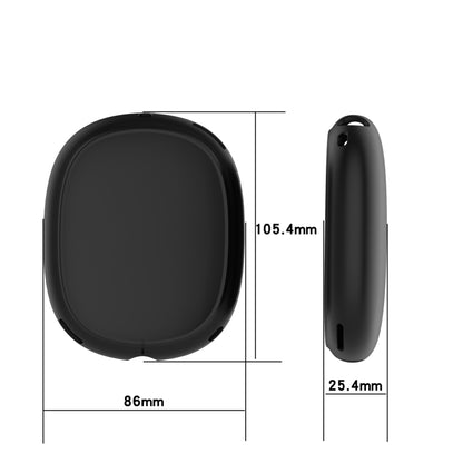 A Pair Full Coverage Anti-scratch Silicone Headphone Protective Case for AirPods Max(Transparent) by buy2fix