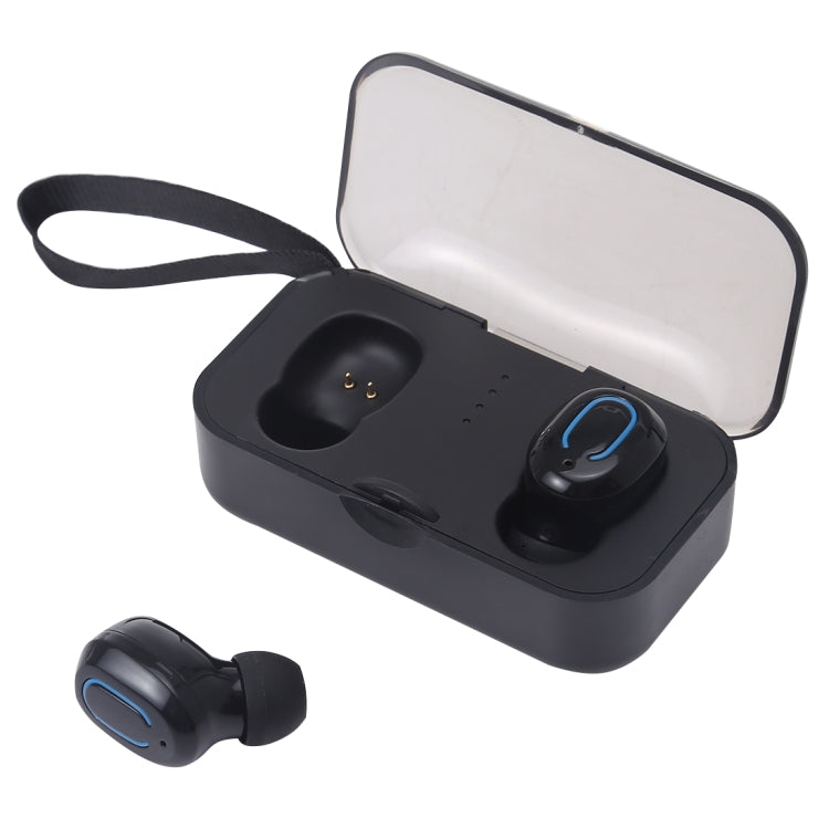 TI8S TWS Dazzling Wireless Stereo Bluetooth 5.0 Earphones with Charging Case(Black) - TWS Earphone by buy2fix | Online Shopping UK | buy2fix