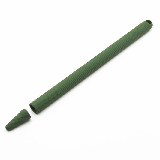 Stylus Pen Silica Gel Shockproof Protective Case for Apple Pencil 2 (Army Green) by buy2fix