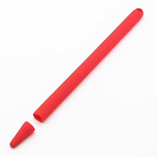 Stylus Pen Silica Gel Shockproof Protective Case for Apple Pencil 2 (Red) by buy2fix