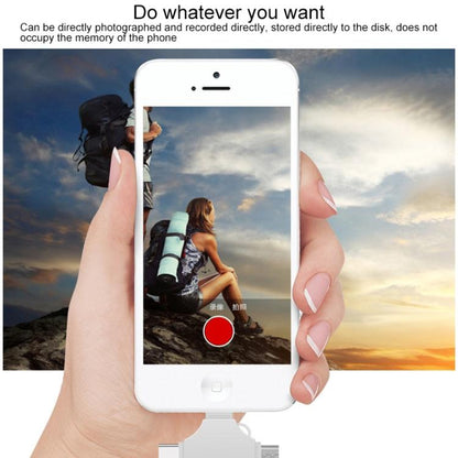 Cross 4 in 1 128GB 8 Pin + Micro USB + USB-C / Type-C + USB 3.0 Metal Flash Disk(Silver) by buy2fix