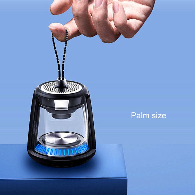 JUSTNEED TWS Waterproof Bluetooth Small Speaker, Built-in High-definition Microphone, Support hands-free Call (Black) - Desktop Speaker by buy2fix | Online Shopping UK | buy2fix