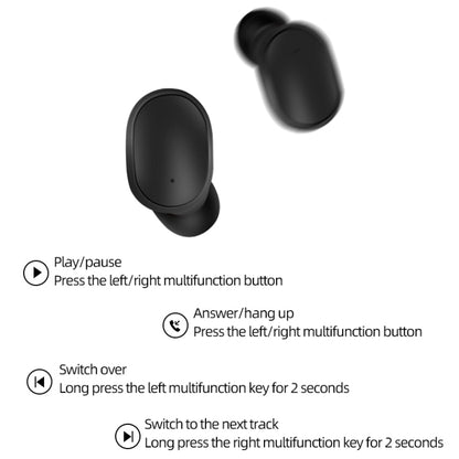 A6S IPX4 Waterproof Bluetooth 5.0 Wireless Bluetooth Earphone with Charging Box, Support for HD Calls & Siri & IOS Power Display (Pink) - Bluetooth Earphone by buy2fix | Online Shopping UK | buy2fix