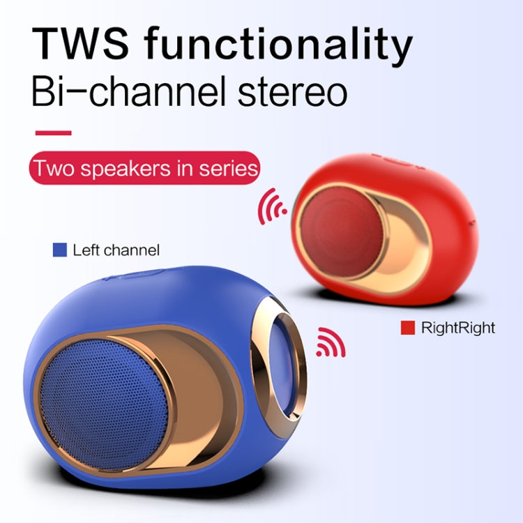 X6 TWS Outdoor Waterproof Bass Wireless Bluetooth Speaker, Support Hands-free / USB / AUX / TF Card (Red) - Waterproof Speaker by buy2fix | Online Shopping UK | buy2fix