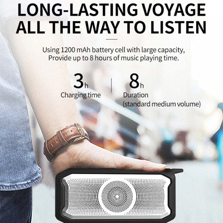 X3 5W Outdoor IPX7 Waterproof Wireless Bluetooth Speaker, Support Hands-free / USB / AUX / TF Card (Black) - Waterproof Speaker by buy2fix | Online Shopping UK | buy2fix
