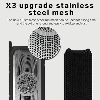 X3 5W Outdoor IPX7 Waterproof Wireless Bluetooth Speaker, Support Hands-free / USB / AUX / TF Card (Red) - Waterproof Speaker by buy2fix | Online Shopping UK | buy2fix