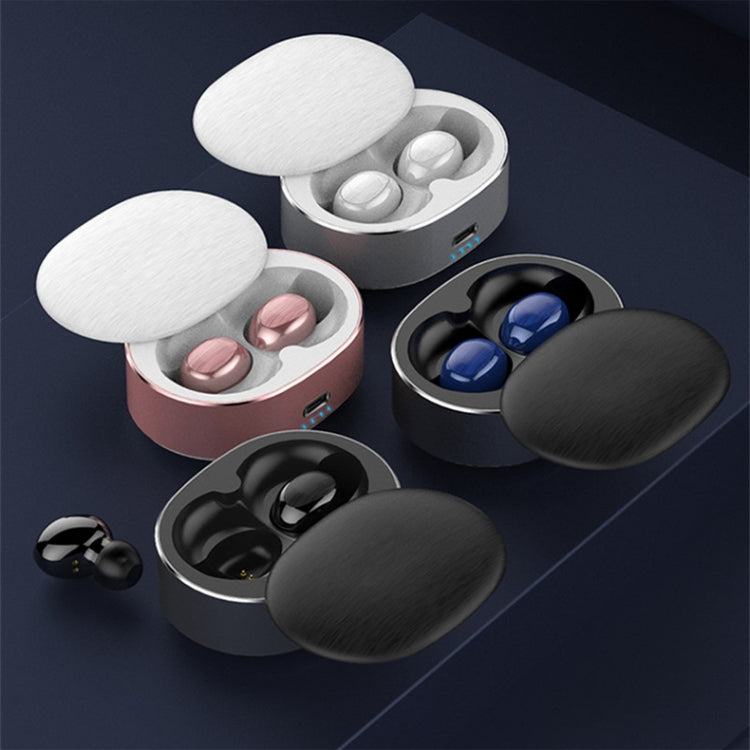 B20 Mini Portable In-ear Noise Cancelling Bluetooth V5.0 Stereo Earphone with 360 Degrees Rotation Charging Box(White) - Bluetooth Earphone by buy2fix | Online Shopping UK | buy2fix
