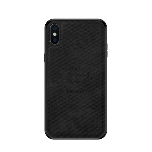 For iPhone X / XS PINWUYO Anti-wrestling Waterproof Full Coverage PC Case(Black) - More iPhone Cases by PINWUYO | Online Shopping UK | buy2fix