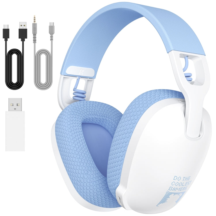 ONIKUMA B2 Bluetooth 5.3 Foldable Wireless Bluetooth Headphone with Microphone (White Blue) - Headset & Headphone by ONIKUMA | Online Shopping UK | buy2fix