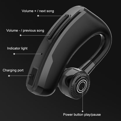 V10 Wireless Bluetooth V5.0 Sport Headphone without Charging Box, CSR Chip, Support Voice Reception&10 Minutes Fast Charging(Black) - Bluetooth Earphone by buy2fix | Online Shopping UK | buy2fix