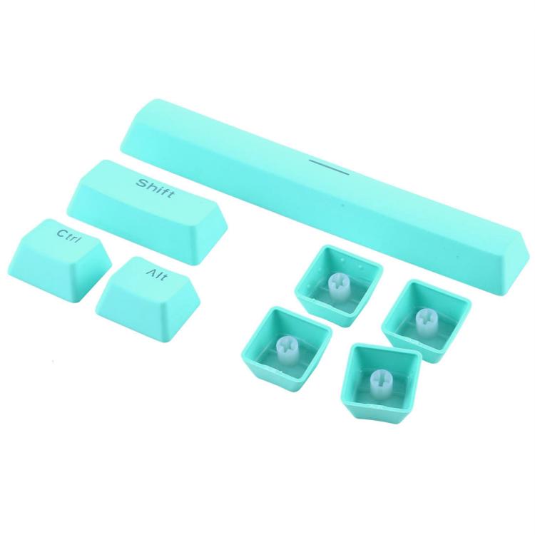 104 Keys Double Shot PBT Backlit Keycaps for Mechanical Keyboard (Mint Blue) by buy2fix