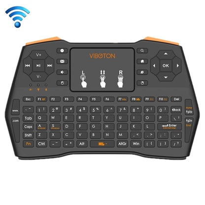 VIBOTON i8 Plus Updated 2.4GHz QWERT Mini Wireless Keyboard with Touchpad for TV Box, Mi Box, Computer, Tablet, Laptop and Projector(Black) - MINI PC Accessories & Gadgets by VIBOTON | Online Shopping UK | buy2fix
