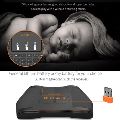 VIBOTON i8 Plus Updated 2.4GHz QWERT Mini Wireless Keyboard with Touchpad for TV Box, Mi Box, Computer, Tablet, Laptop and Projector(Black) - MINI PC Accessories & Gadgets by VIBOTON | Online Shopping UK | buy2fix