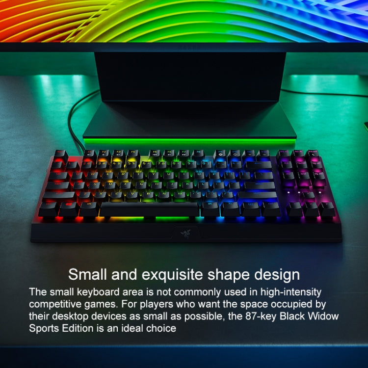 Razer BlackWidow V3 Tenkeyless RGB Lighting Wired Mechanical Keyboard, Competitive Version (Green Shaft) - Wired Keyboard by Razer | Online Shopping UK | buy2fix